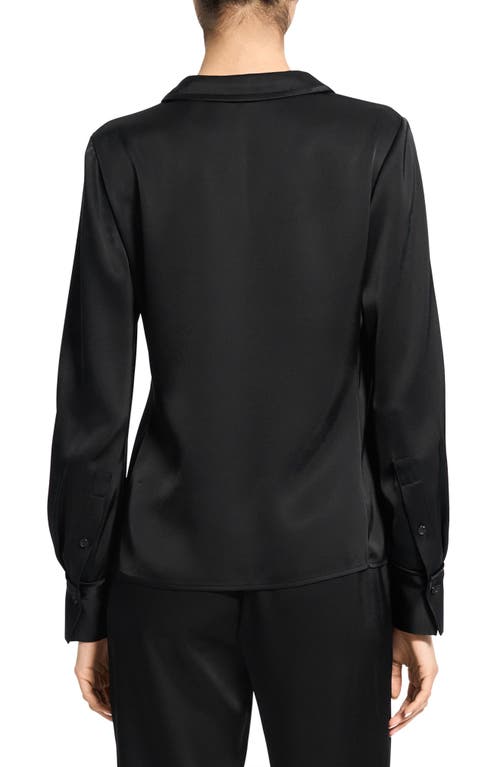 Theory Satin Top In Black