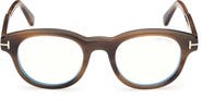 TOM FORD 47mm Round Optical Glasses