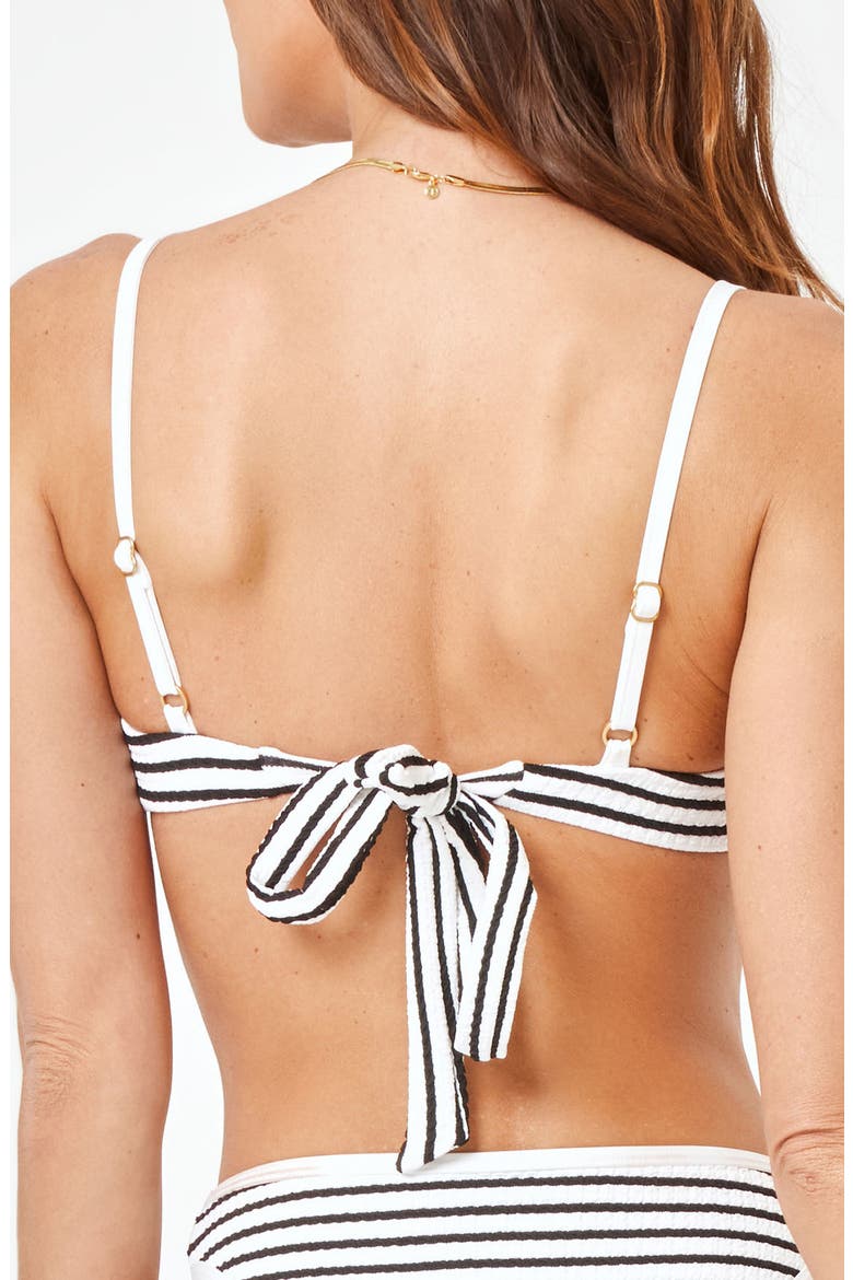 Hazel Stripe Bikini Top, Alternate, color, SAIL ALONG STRIPE