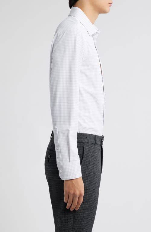 Mizzen + Main Mizzen+main Leeward Trim Fit Plaid Performance Button-up Shirt In White Joel Plaid