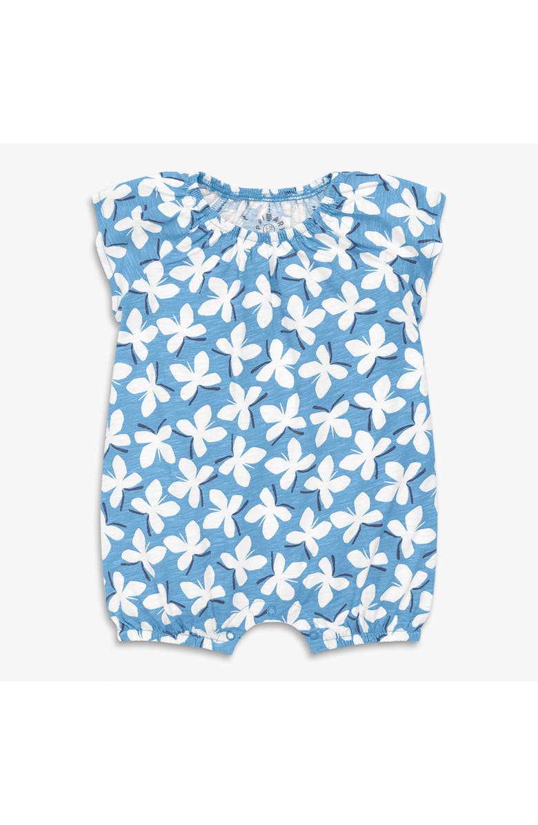 Primary Baby Flutter Sleeve Shortie In Butterflies, Main, color, Cornflower Butterflies