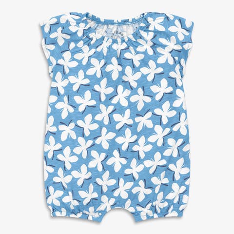 Baby Flutter Sleeve Shortie In Butterflies
