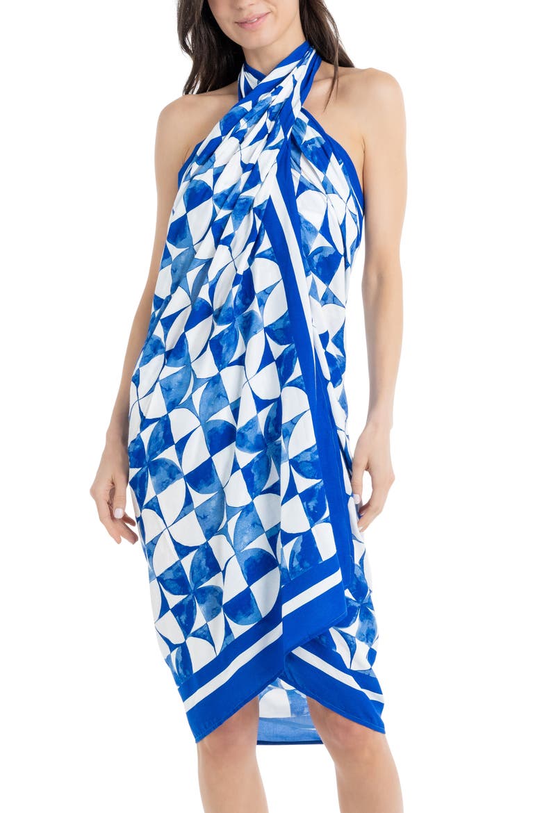 The Greece - Pareo Sarong, Alternate, color, Blue
