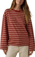 Faherty Stripe Sunwashed Organic Cotton Top