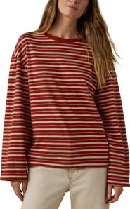 Faherty Stripe Sunwashed Organic Cotton Top