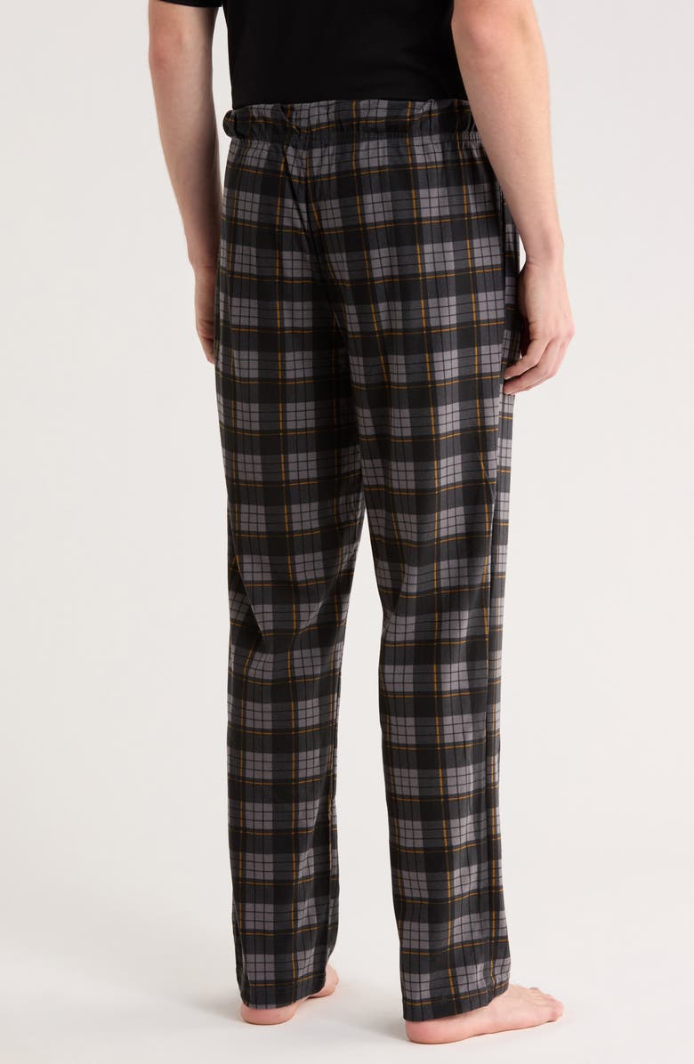 Kenneth Cole New York Peached Knit Pajama Pants, Alternate, color, Heather Black Combo