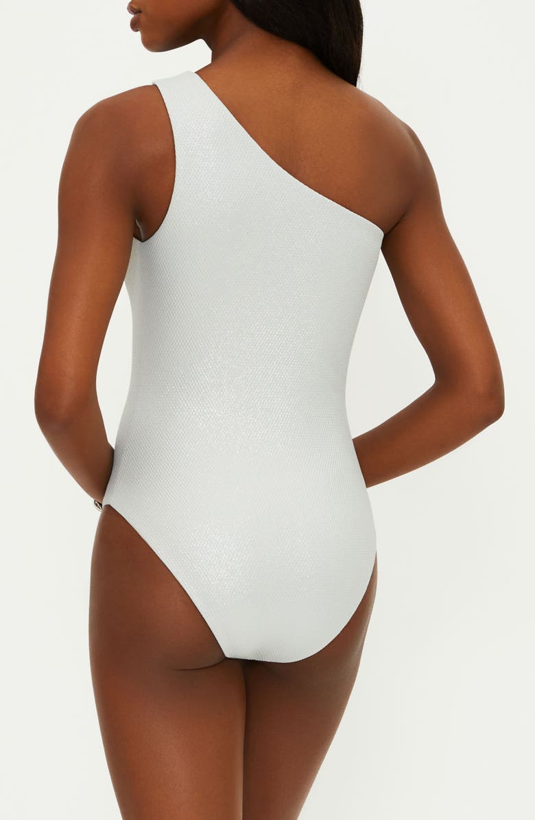 Beach Riot Alba Waffle One-Shoulder One-Piece Swimsuit, Alternate, color,