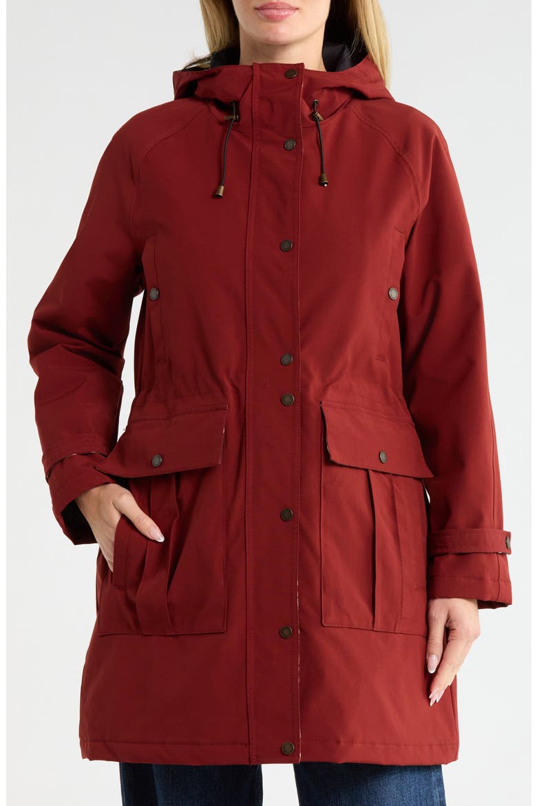 Bridgeport Trench Rain Coat, Main, color, FIRED BRICK