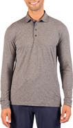 TailorByrd Brushed Melange Long Sleeve Polo