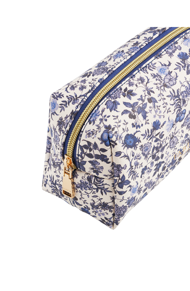 Fable England Ditsy Blue Small Pouch, Alternate, color, Ivory