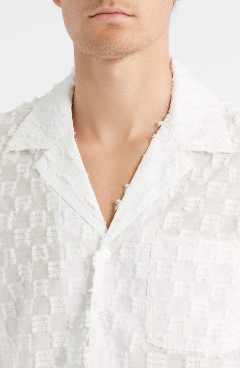 RIZORT Charles Check Camp Shirt, Alternate, color, White