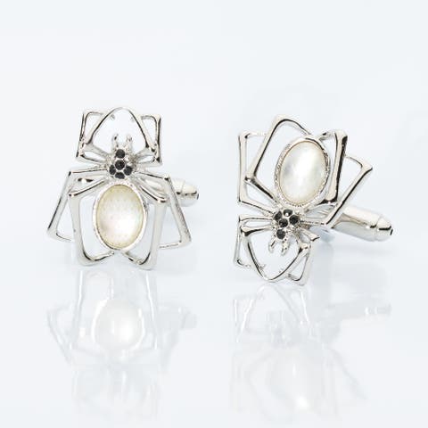 Crystal Spider Cufflinks