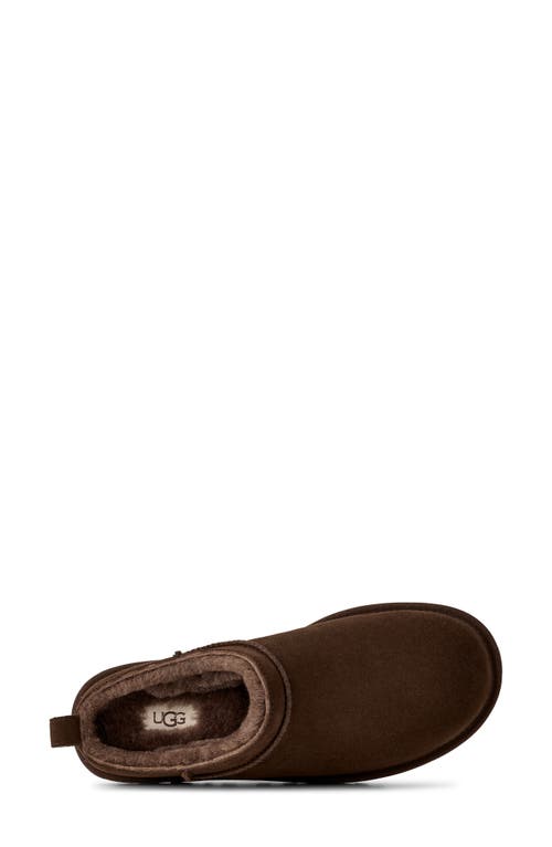Ugg(r) Classic Micro Genuine Shearling Slipper In Brown