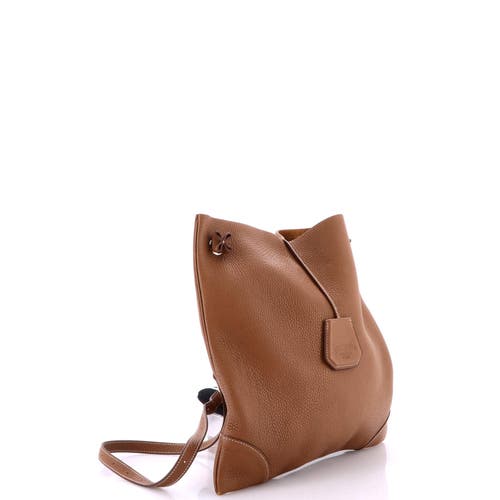 Pre-owned Hermes Hermes Silky City Bag Clemence Pm In Gold