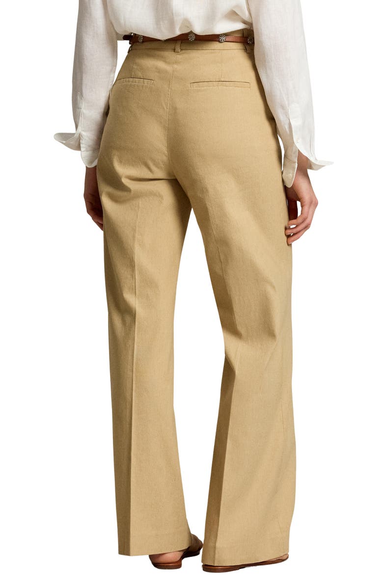 Polo Ralph Lauren Beaton Wide Leg Pants, Alternate, color, Beige