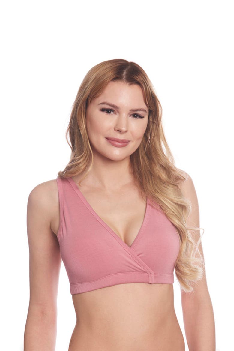 Paisley During & After 3-Piece Maternity/Nursing Sleep Bras, Alternate, color, Magnolia