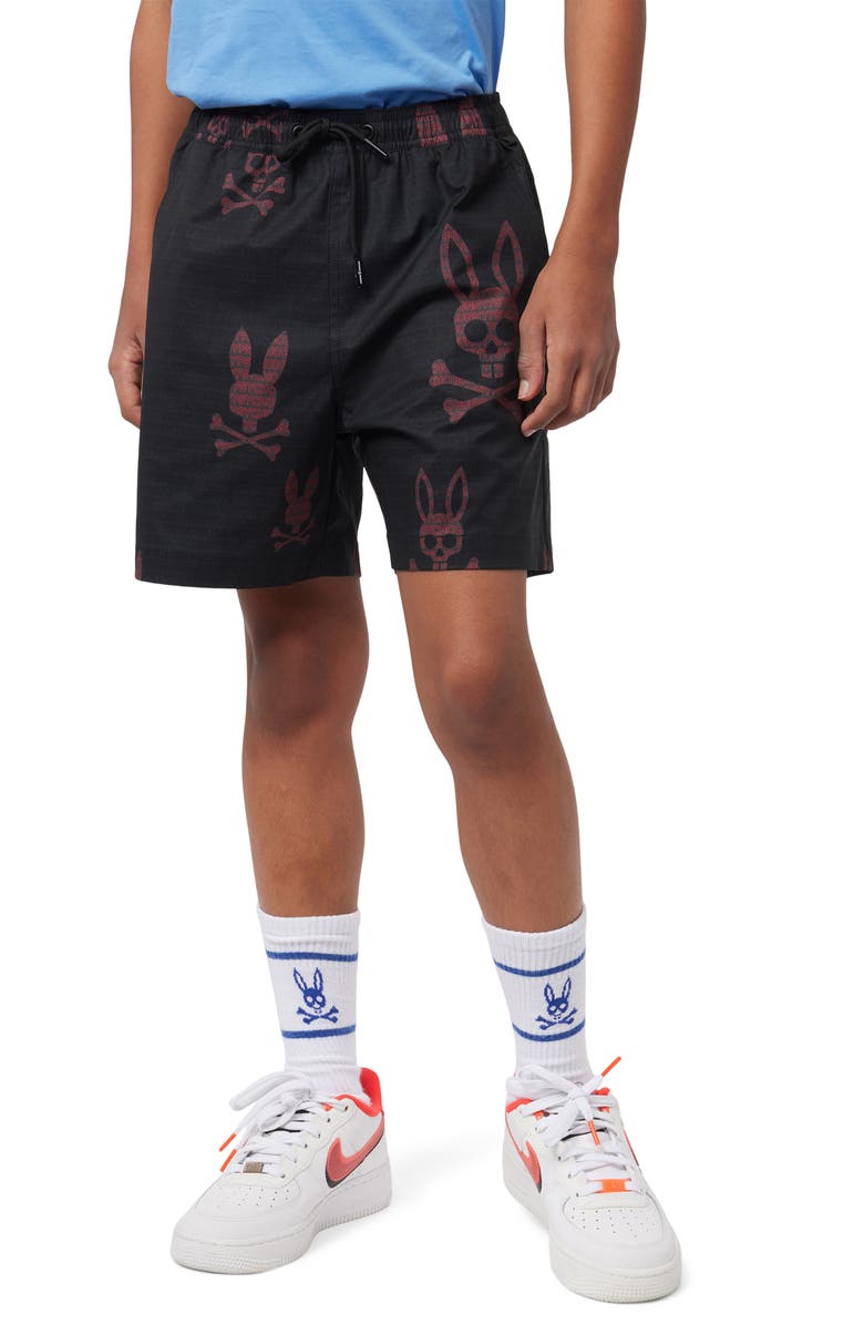 Psycho Bunny Kids' Harvey Swim Trunks, Alternate, color, 