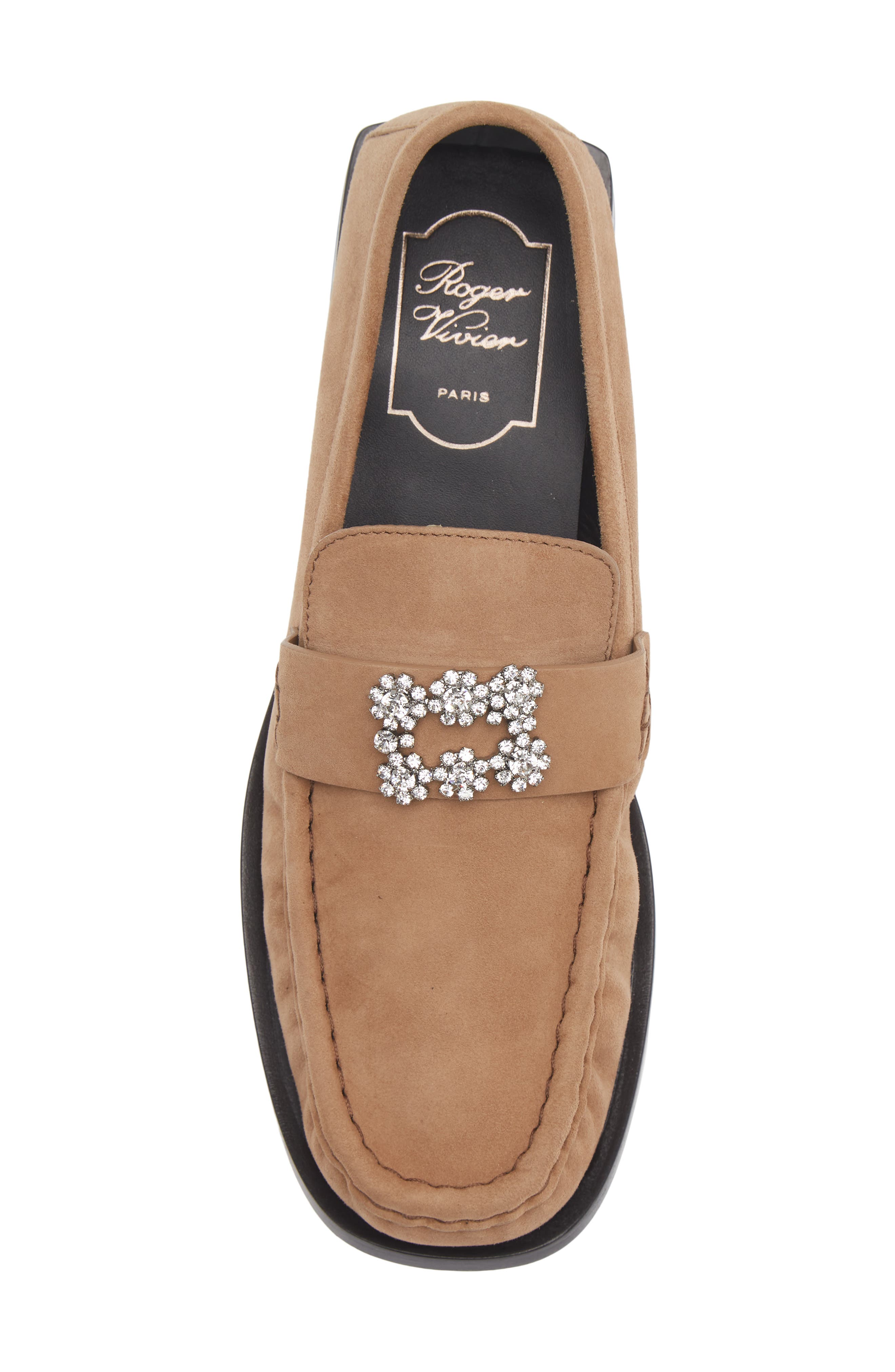 Viv Moc Strass Loafer, Alternate, color, TABACCO CHIARO