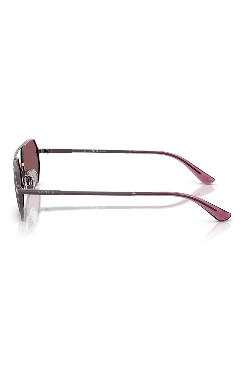 55mm Polarized Irregular Sunglasses, Alternate, color, VIOLET