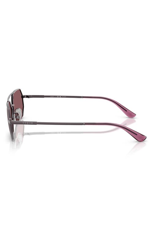 Vogue 55mm Polarized Irregular Sunglasses In Violet