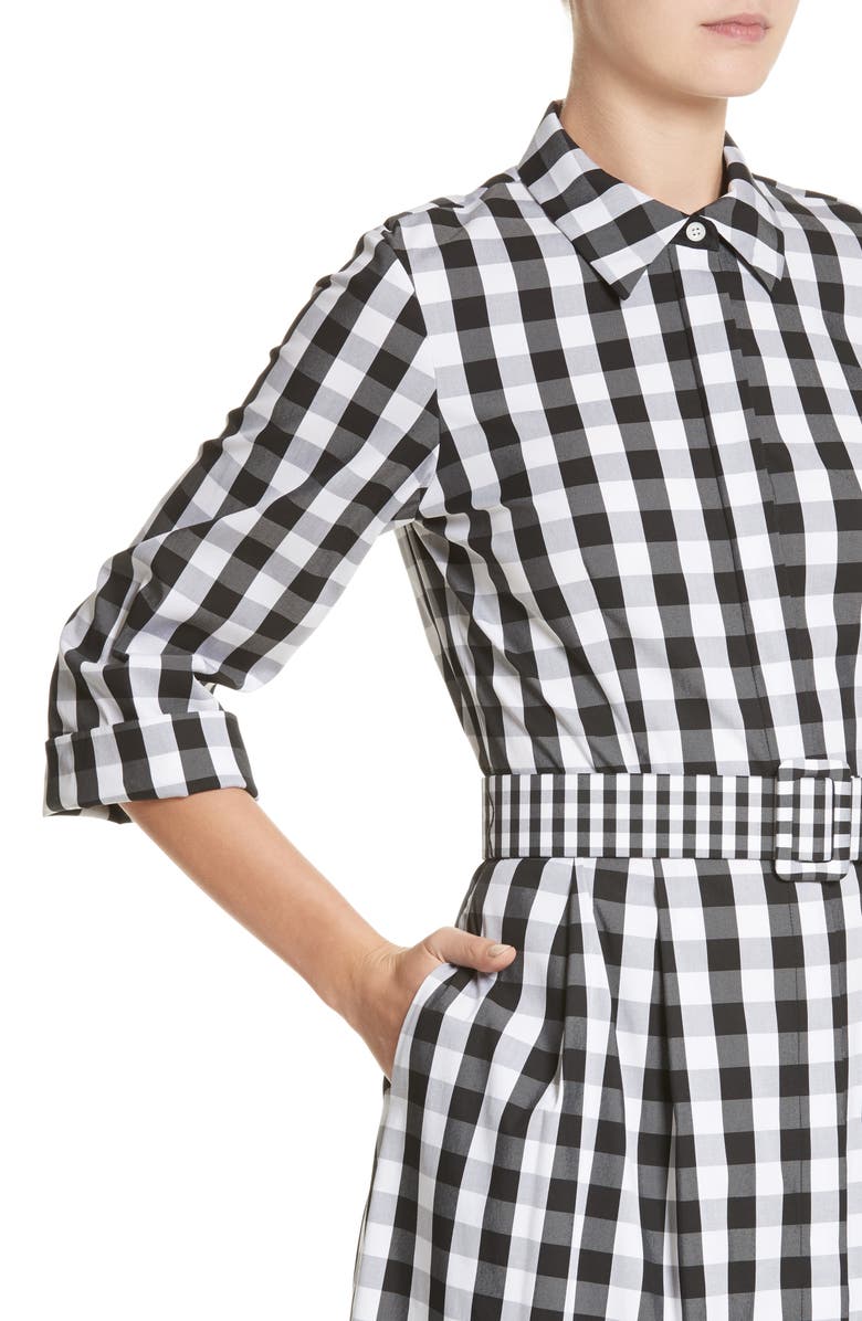Lafayette 148 New York Eleni Gingham Shirtdress, Alternate, color,