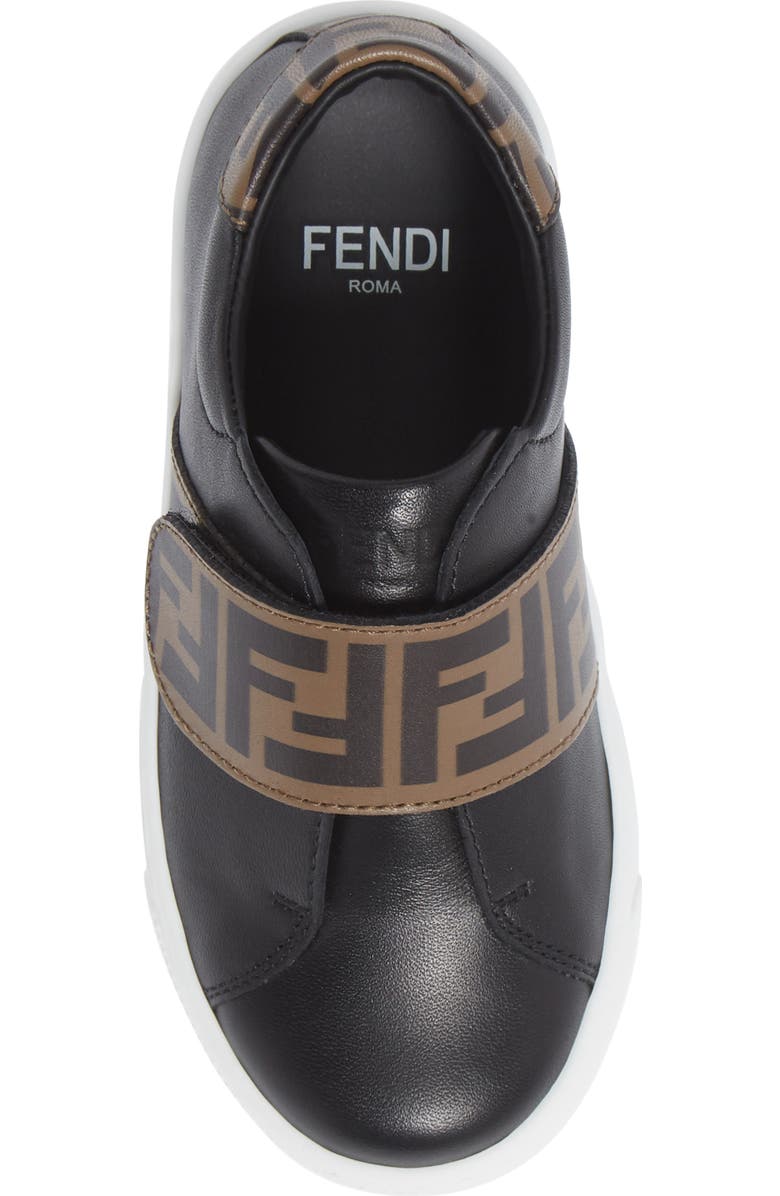 Fendi Kids' FF Logo Low Top Sneaker, Alternate, color,