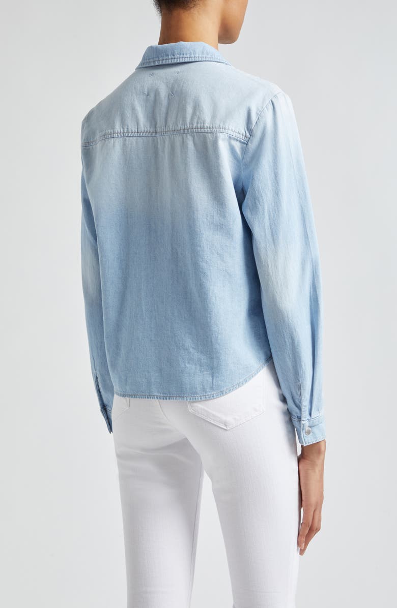 L'AGENCE Isla Denim Shirt, Alternate, color,