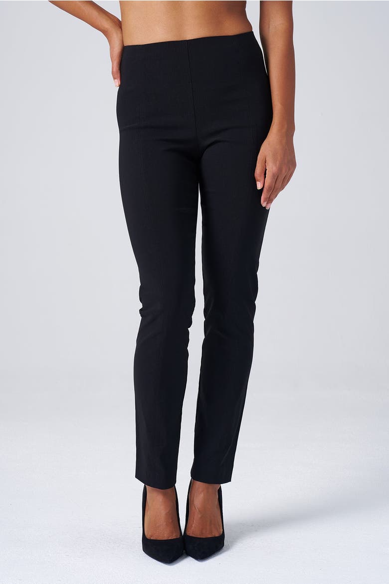 All Season Tapered Pull-On Stretch Pants, Alternate, color, Black