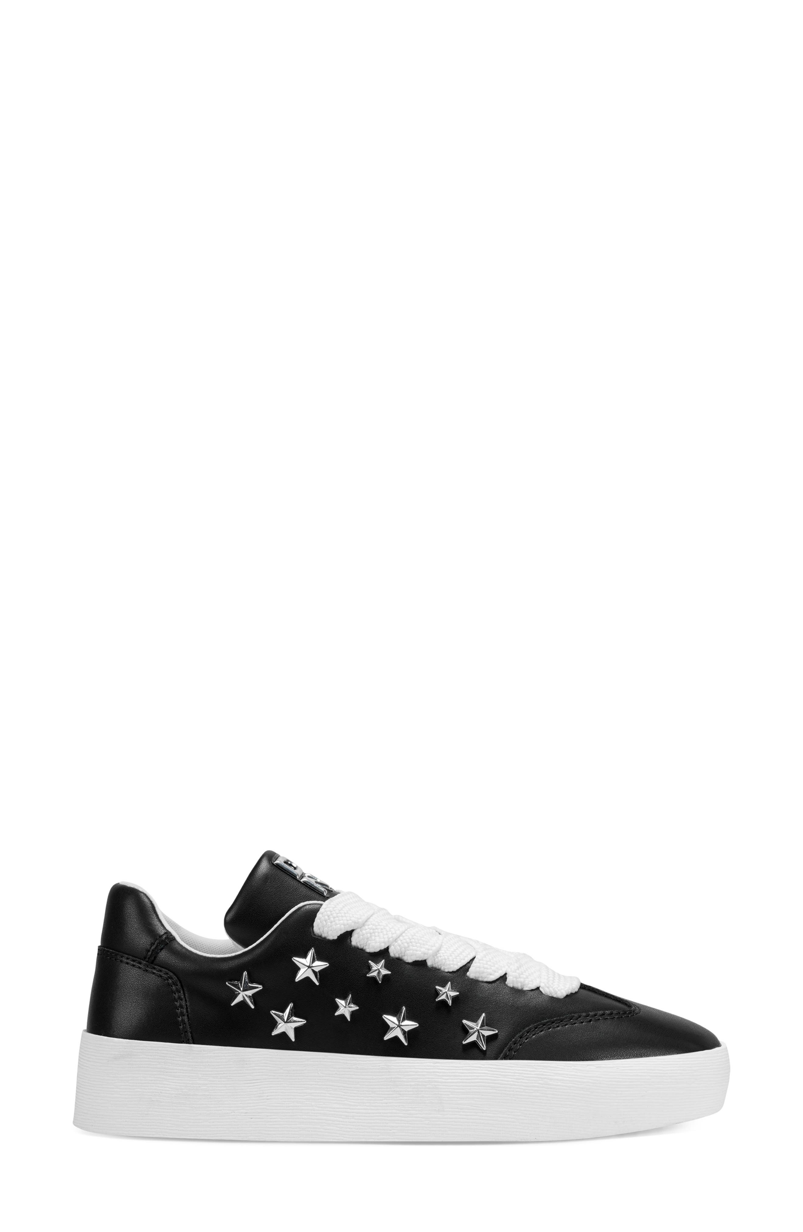 DKNY Glynda Stars Sneaker, Alternate, color, Black