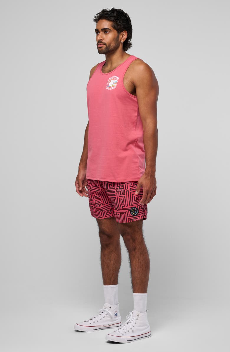 Maui & Sons Surf Thrasher Graphic Tank, Alternate, color, Deep Coral