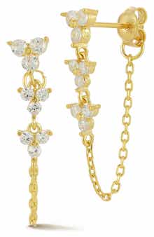 GLAZE JEWELRY Cluster Front/Back Earrings