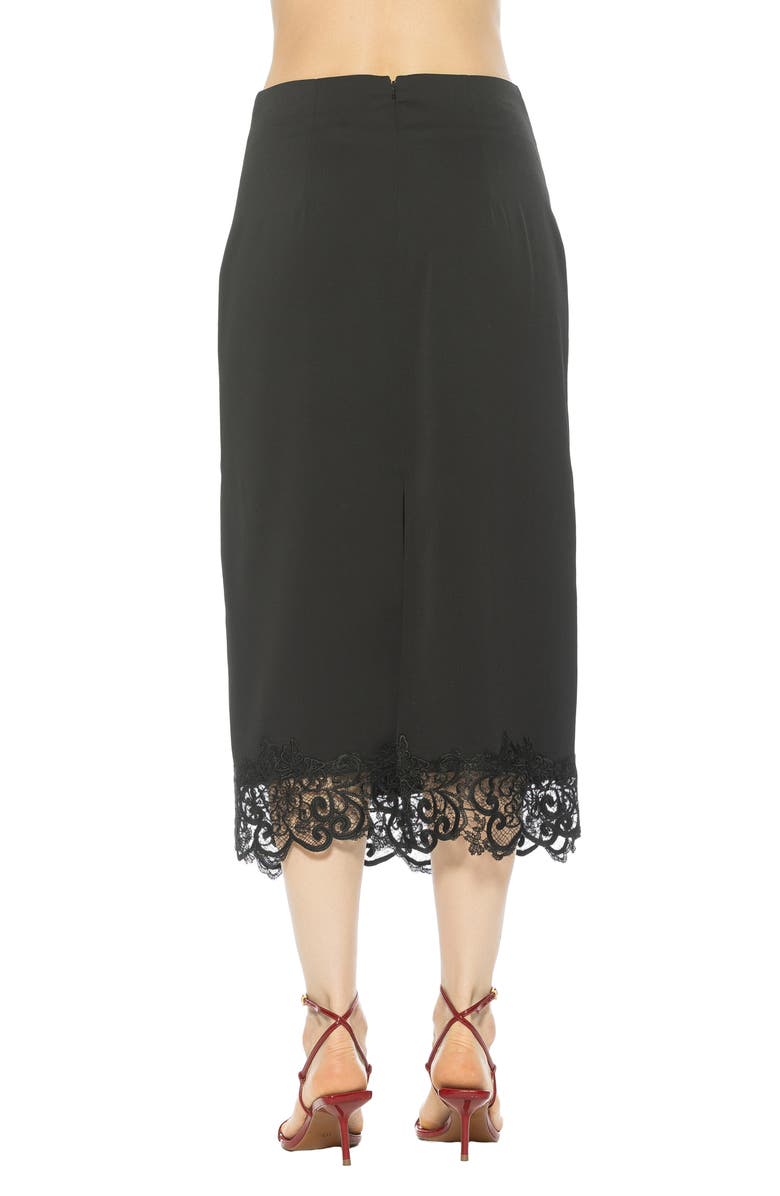 Alexia Admor Ashen Midi Skirt, Alternate, color, Black