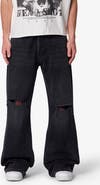 mnml Distressed Kick Flare Jeans