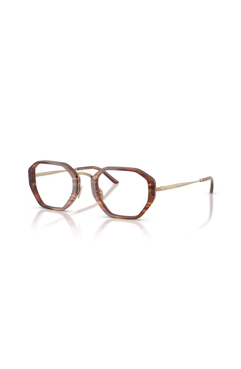 Giorgio Armani 48mm Irregular optical glasses, Main, color, Tortoise