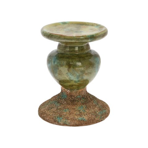 Sculptural Pillar Candle Holder