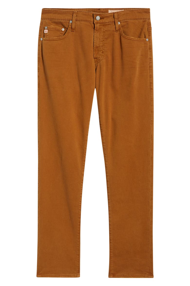 Tellis Slim Fit Corduroy Pants, Alternate, color, SULFUR CANYON AMBER