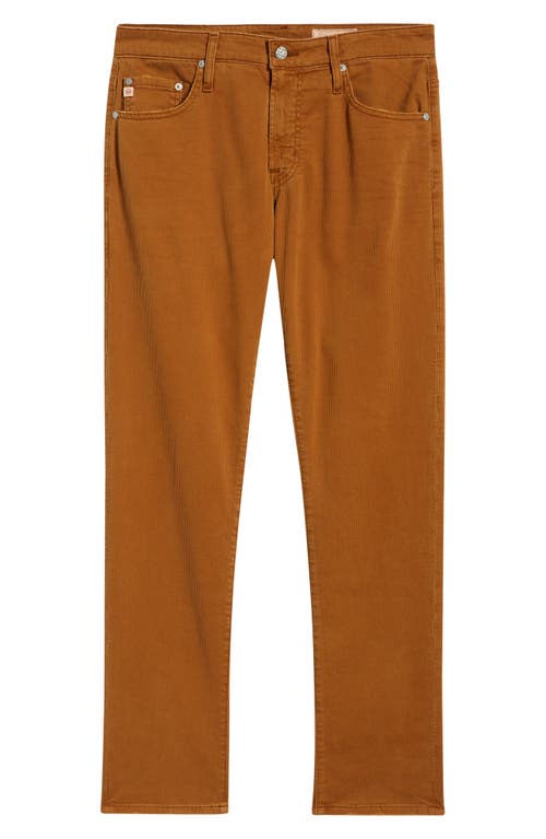 Ag Tellis Slim Fit Corduroy Pants In Brown