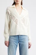 BOSS Fortelli Pointelle Collar Sweater