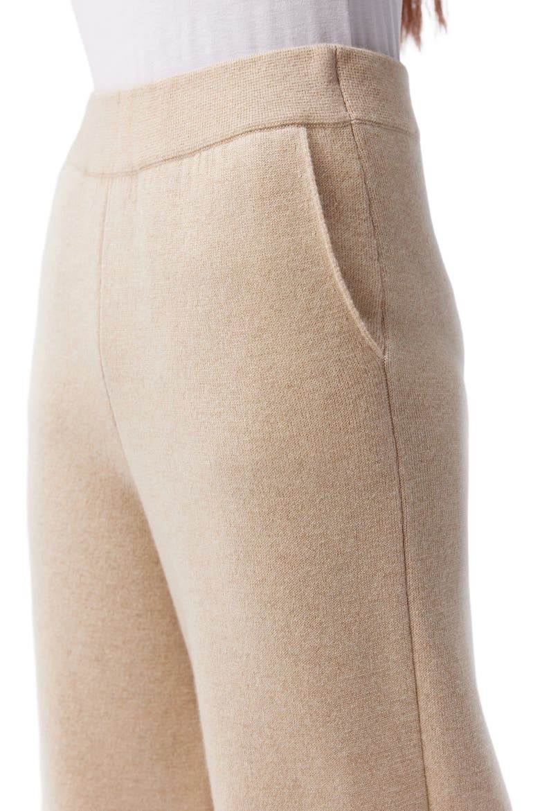Cashmere Wide-Leg Pants, Alternate, color, beige