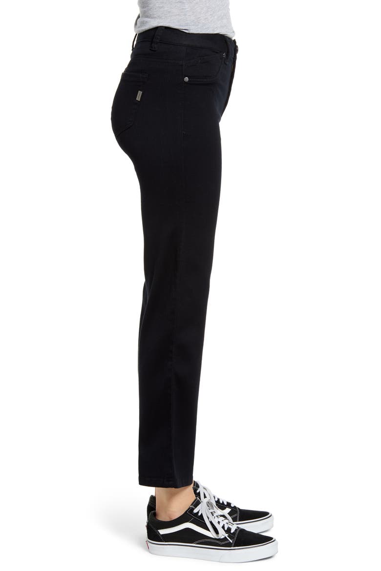 Butter High Waist Ankle Straight Leg Jeans, Alternate, color, BLACK