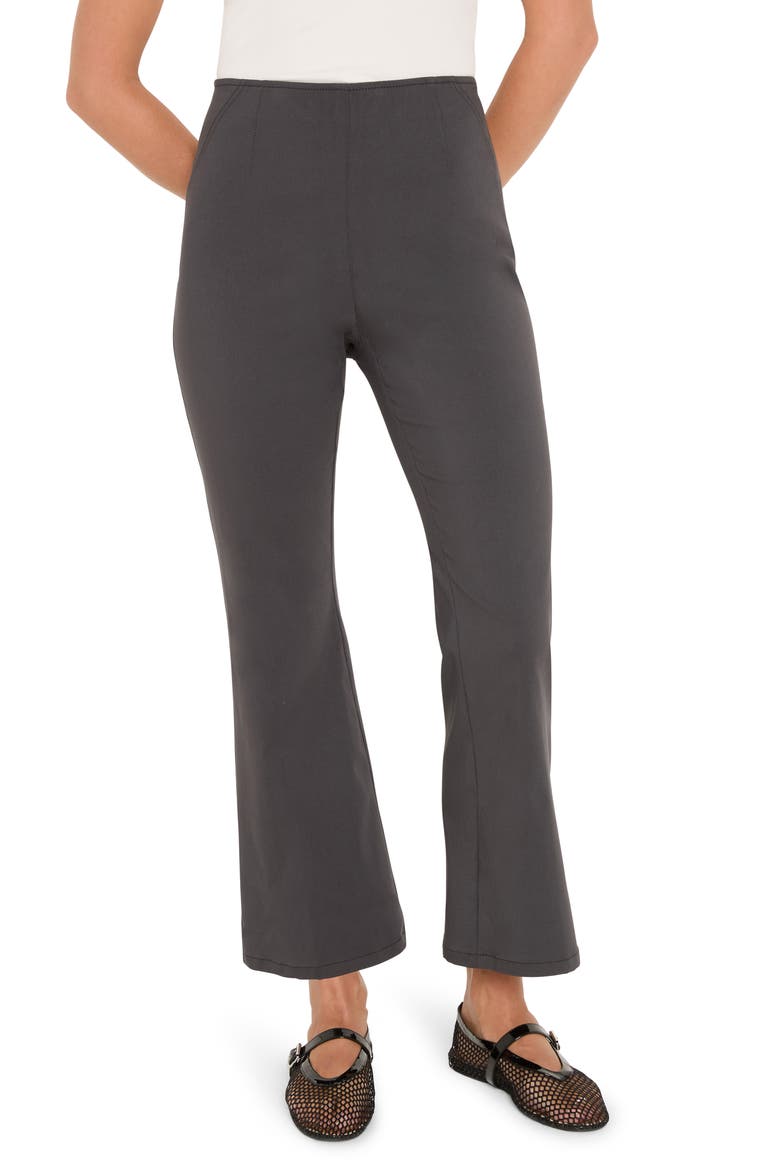 Berkeley Wonderstretch Pull-On High Waist Slim Ankle Flare Pants, Main, color, CHARCOAL