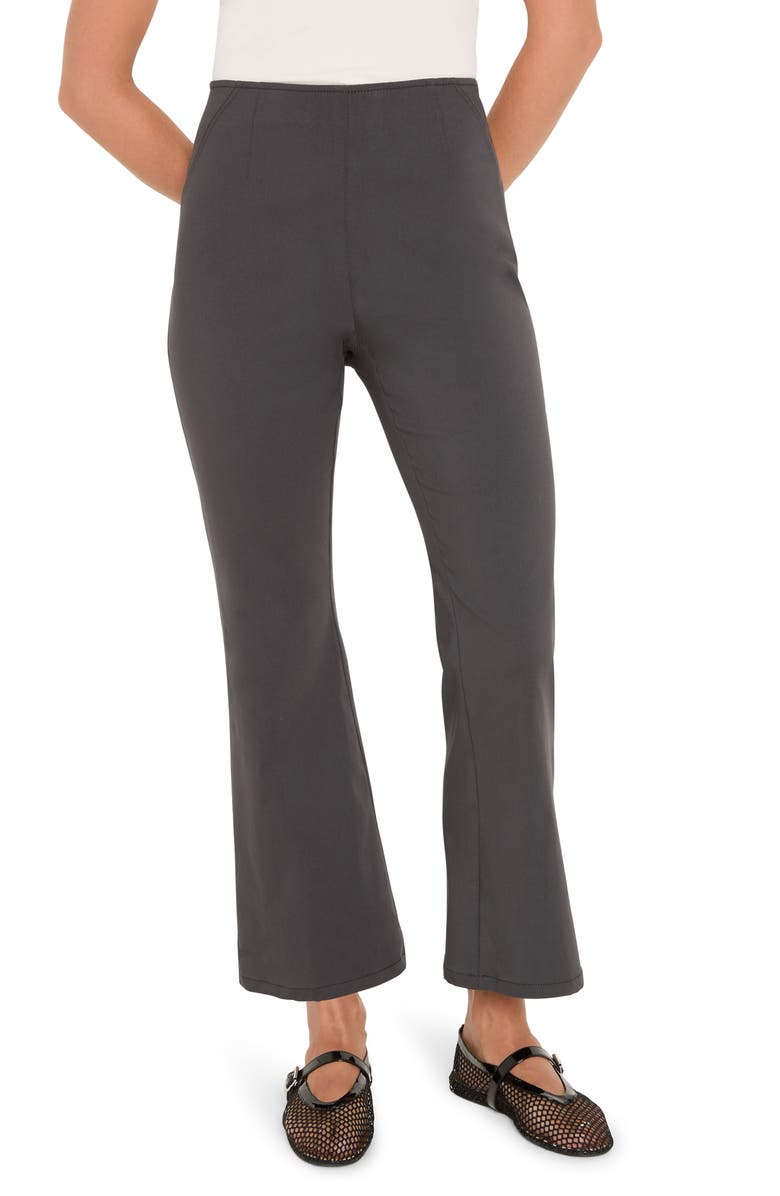 NIC+ZOE Berekeley Wonderstretch Slim High Waist Ankle Pants, Main, color, Charcoal