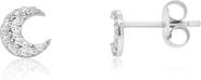 The Lovery Fine Jewelry Diamond Moon Stud Earrings