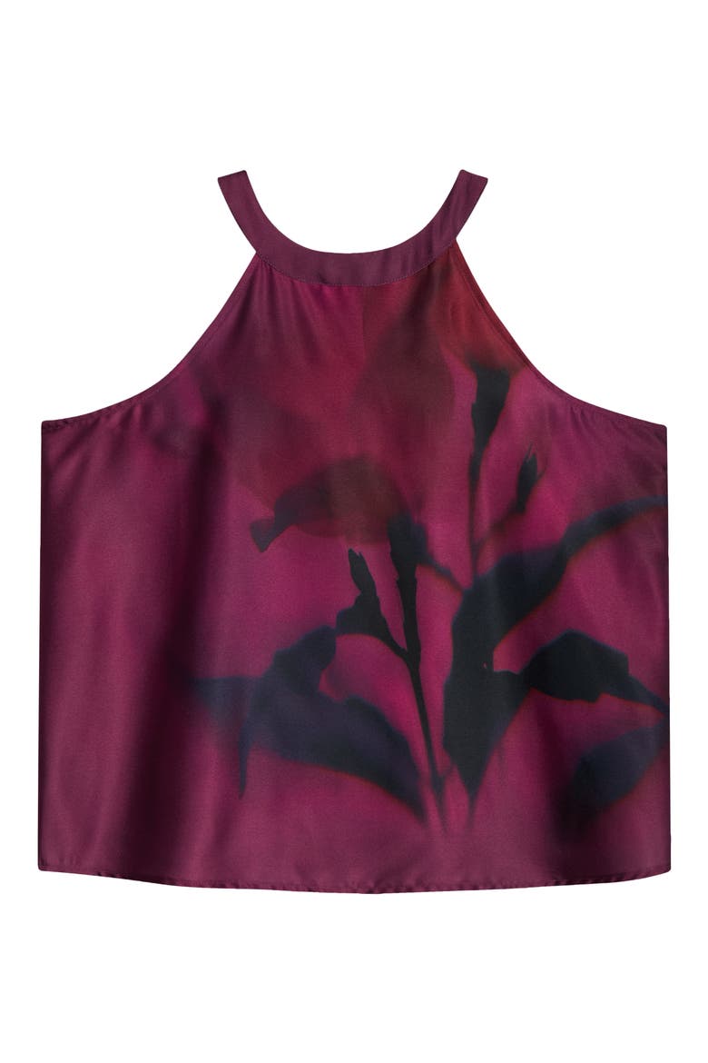 Print Sleeveless Top, Alternate, color, SWEET PLUM