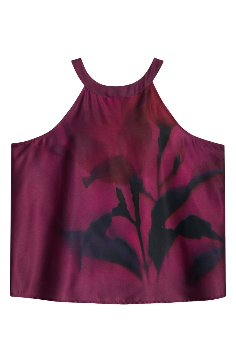 Vince Camuto Print Sleeveless Top, Alternate, color, Sweet Plum