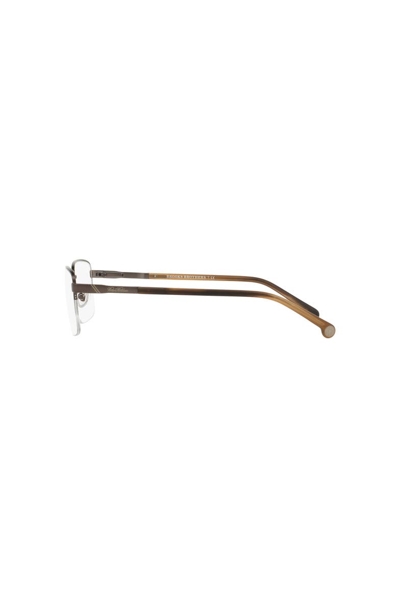 56mm Rectangle optical glasses, Alternate, color, Brown