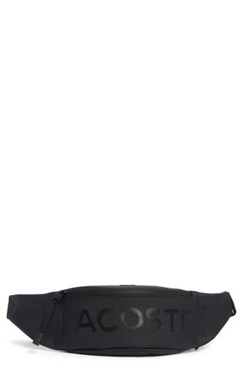 Lacoste Logo Belt Bag In Black