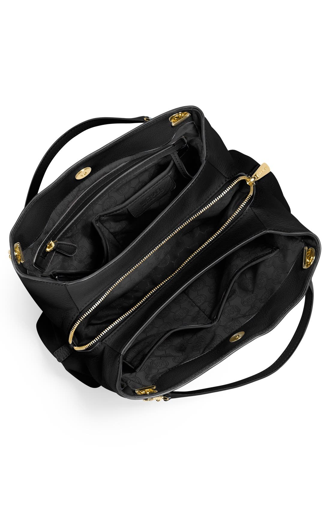 MICHAEL Michael Kors 'Jet Set' Chain Leather Shoulder Bag, Alternate, color, 