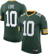 Nike Men's Nike Jordan Love Green Green Bay Packers Vapor Untouchable Stitched Limited Jersey