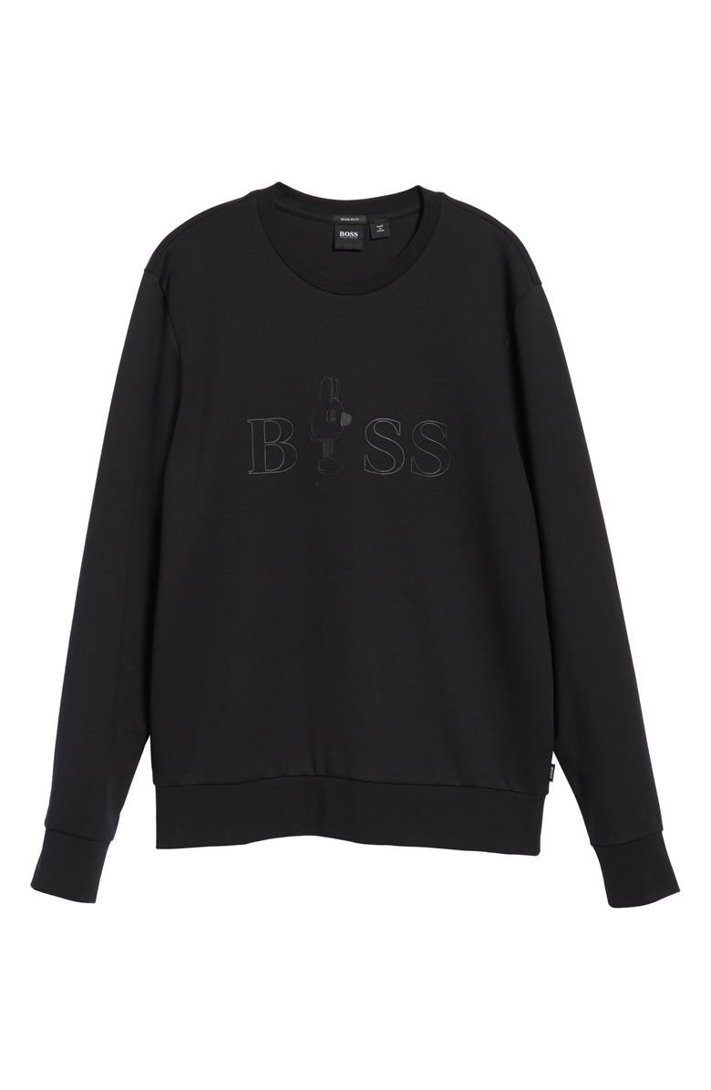 BOSS x Jeremyville Stadler JV Crewneck Sweatshirt, Alternate, color, 